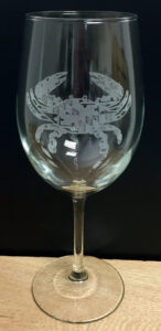 MD Flag Large Wine Glass